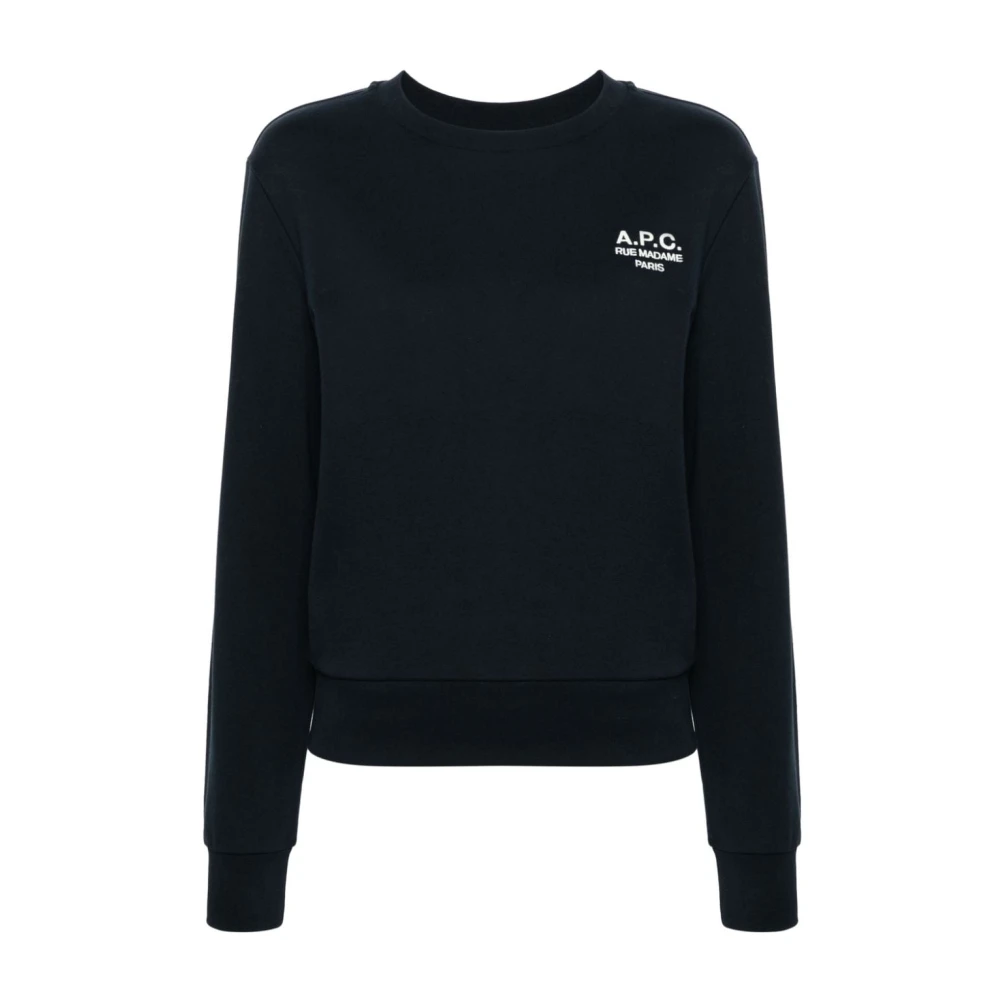 A.p.c. Rue Madame Sweatshirt Blue Dames