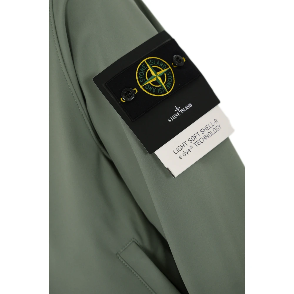 Stone Island Technische drielaagse polyesterjas Green Heren