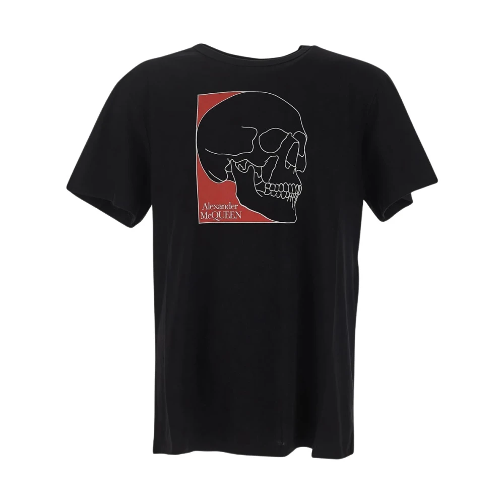 Alexander mcqueen Zwarte Skull T-Shirt Black Heren