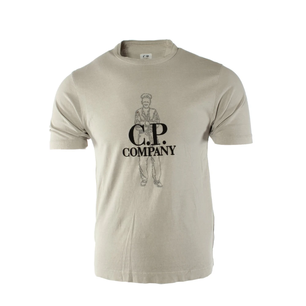 C.P. Company Grijze Katoenen T-shirt voor Heren Gray Heren