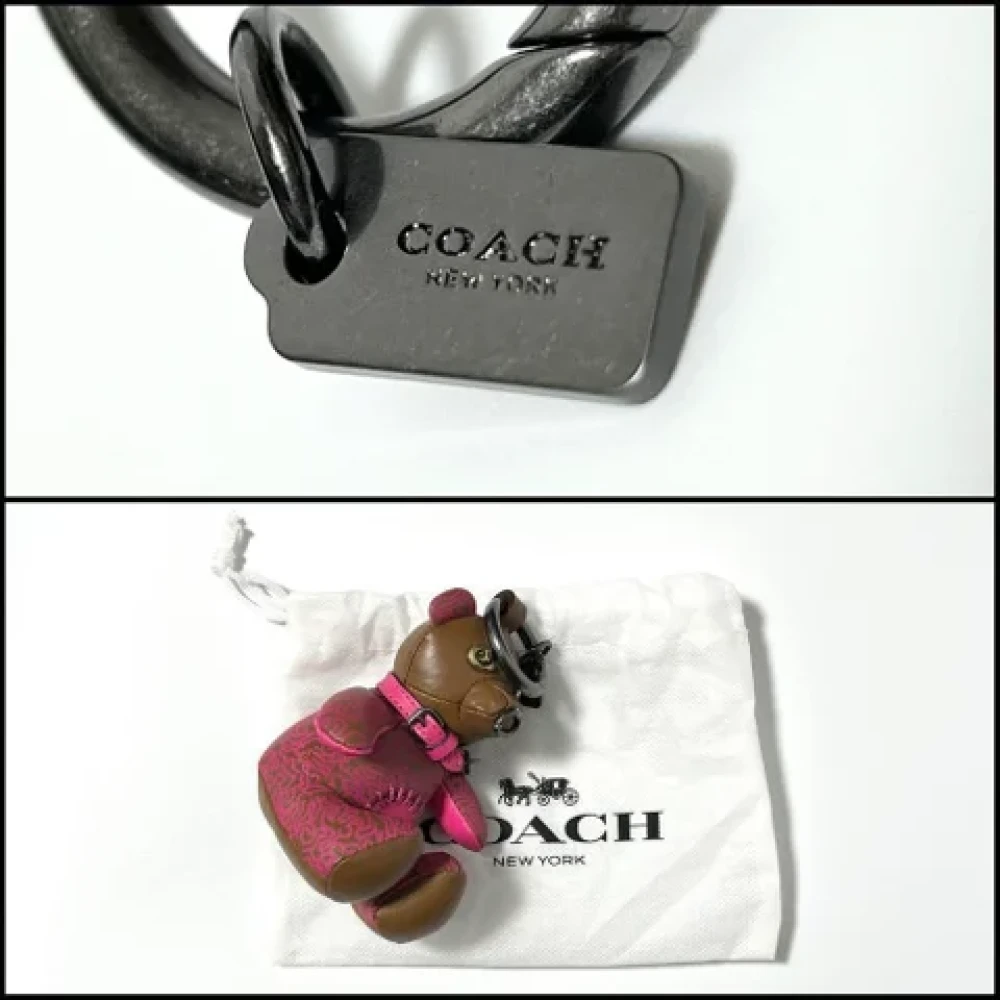Coach Pre-owned Leather key-holders Brown Dames