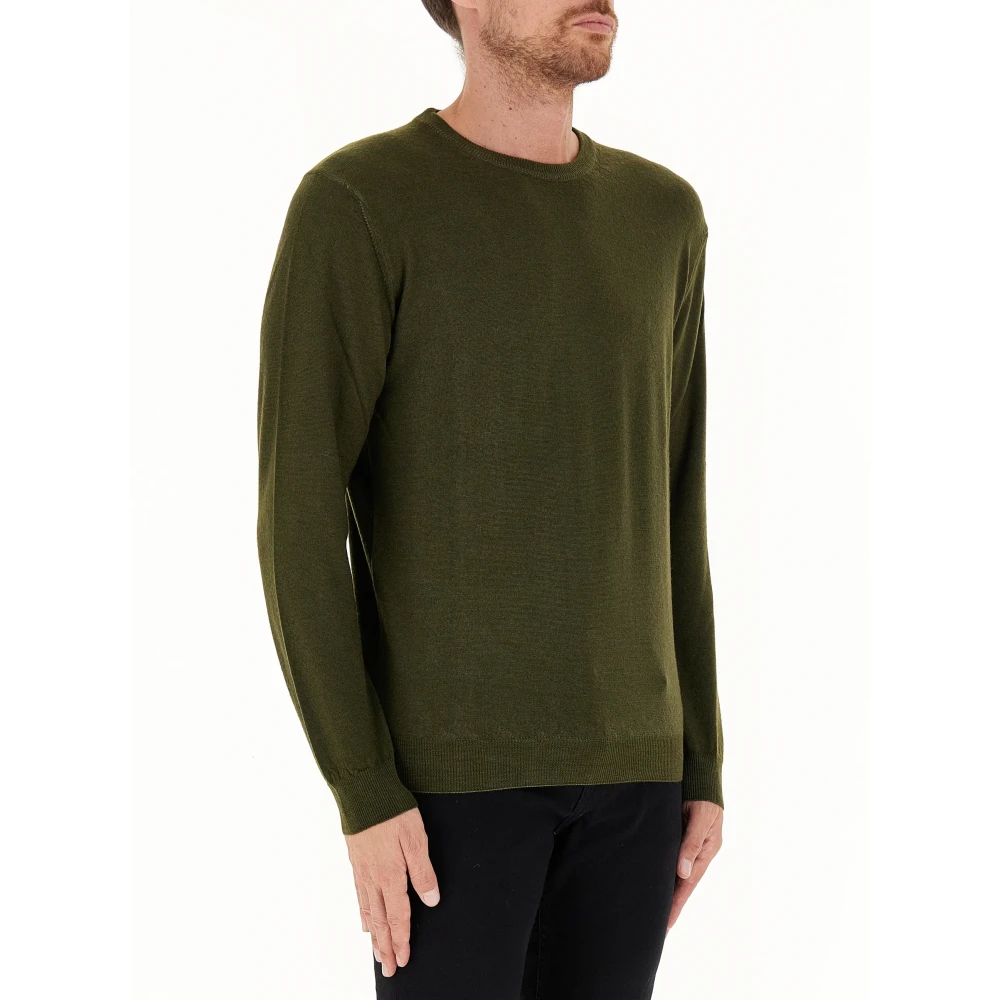 Woolrich Ronde hals trui Green Heren