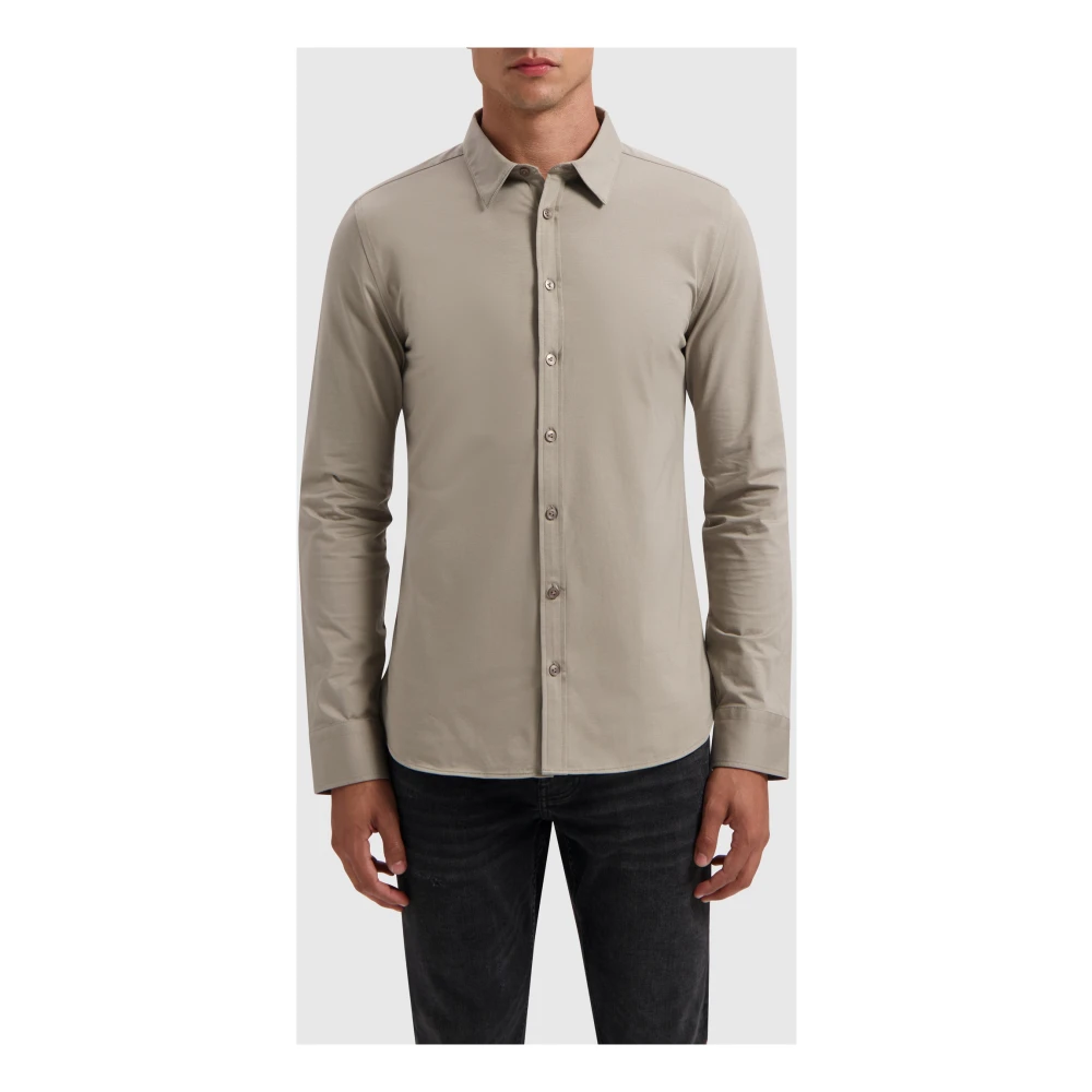 Pure Path Elegant Jersey Shirt Beige Heren