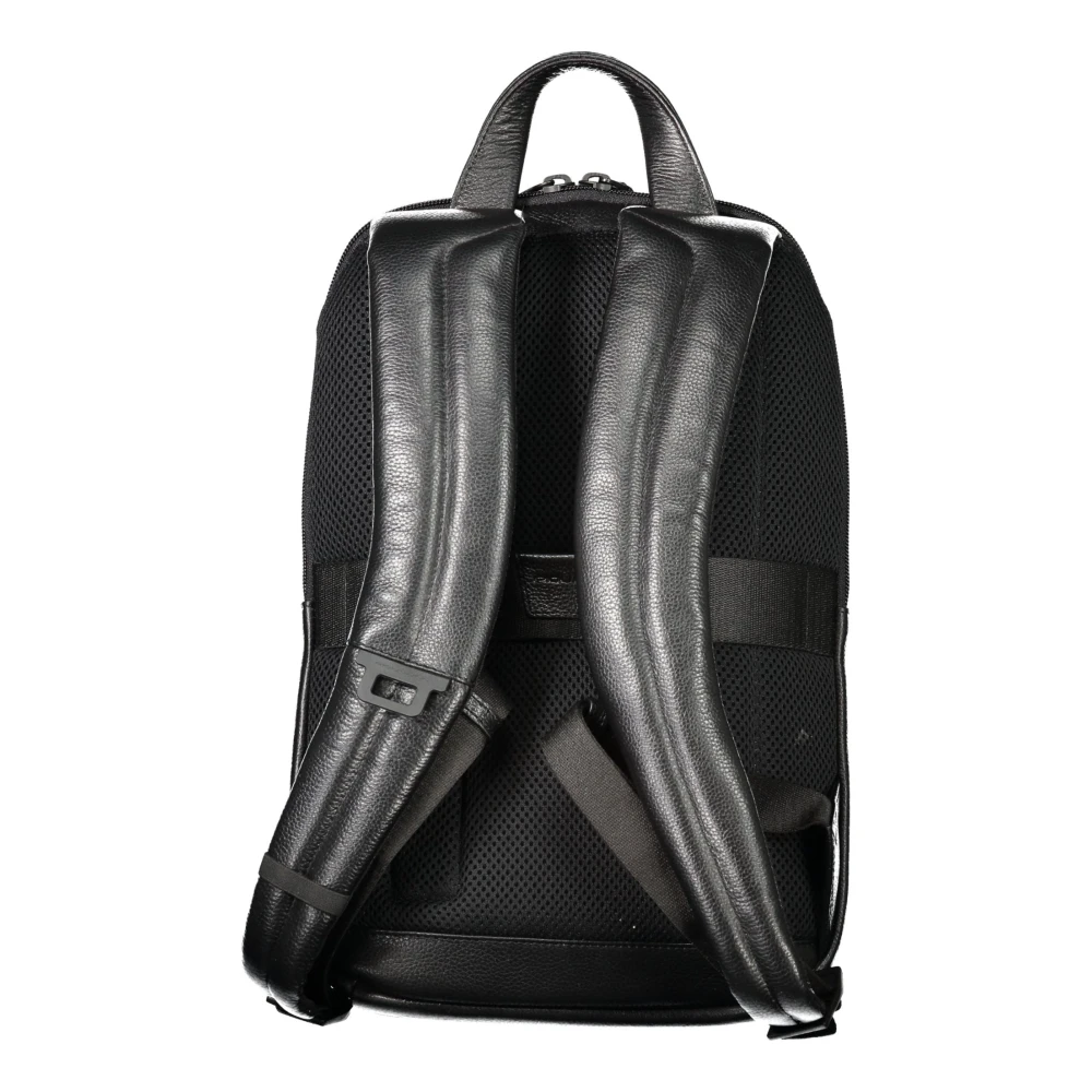 Piquadro Heren Rugzak Zwart Contrast Details Black Heren