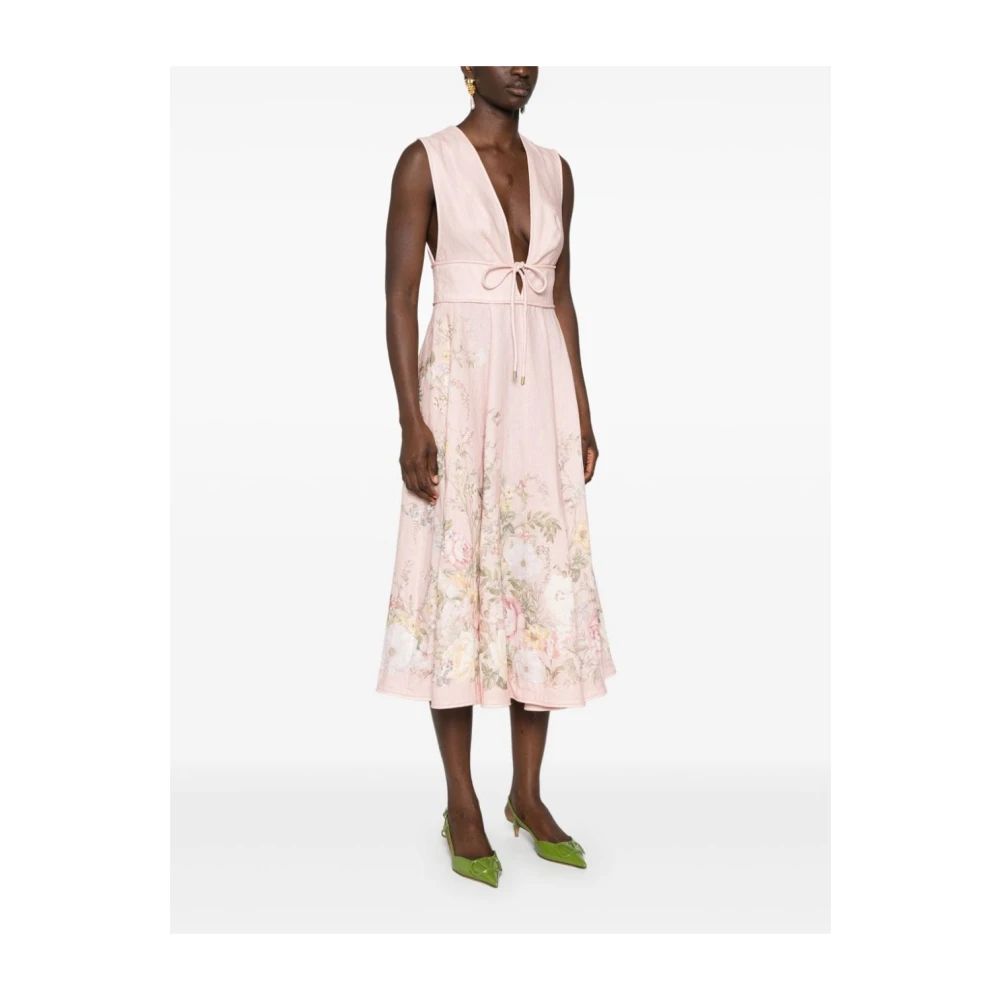 Zimmermann Roze Jurk voor Vrouwen Aw24 Multicolor Dames