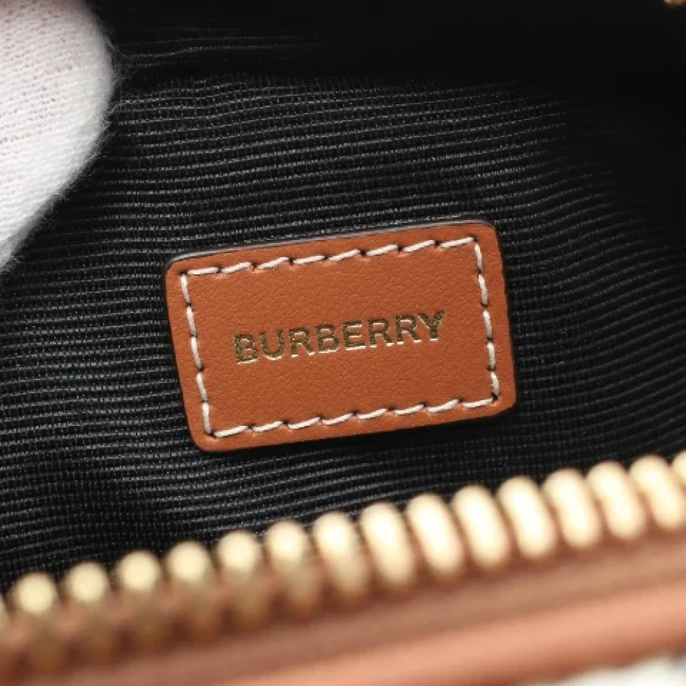 Burberry Vintage Pre-owned Canvas handbags Beige Dames