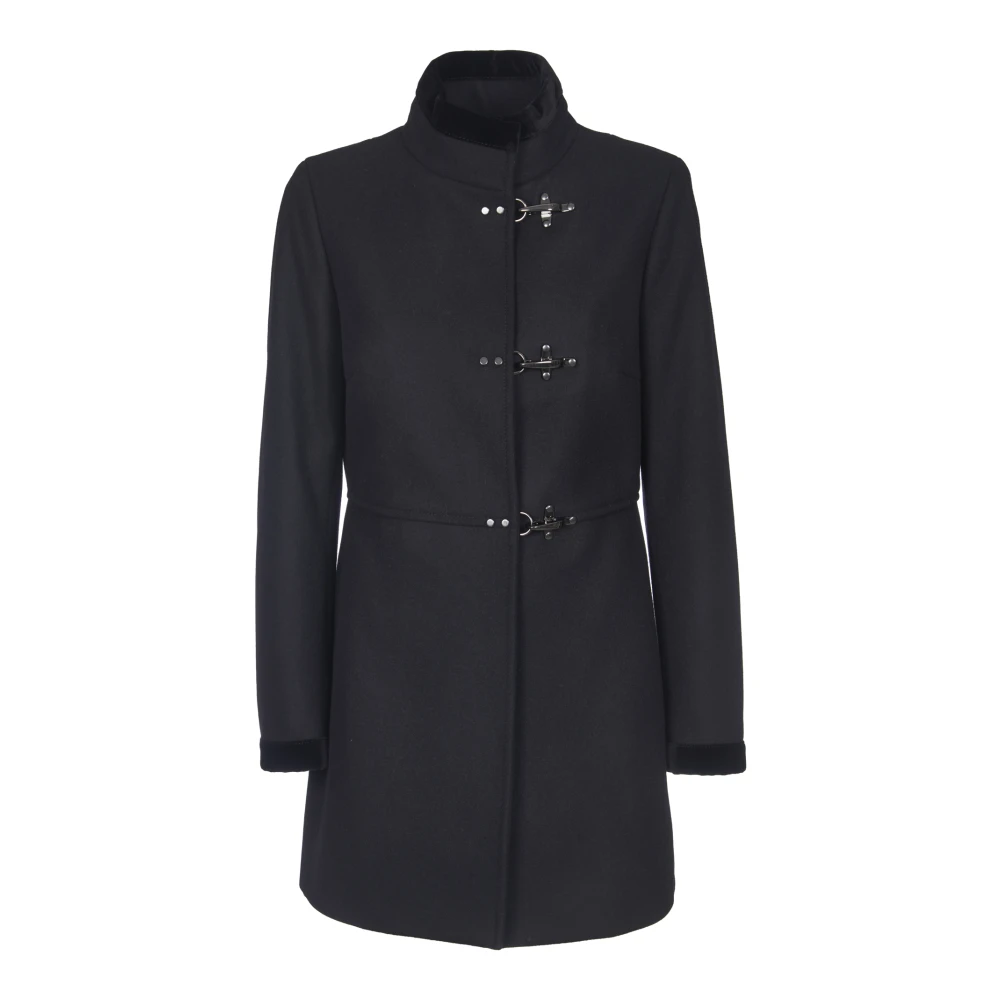 Fay Zwarte Virginia Jas Elegante Stijl Black Dames