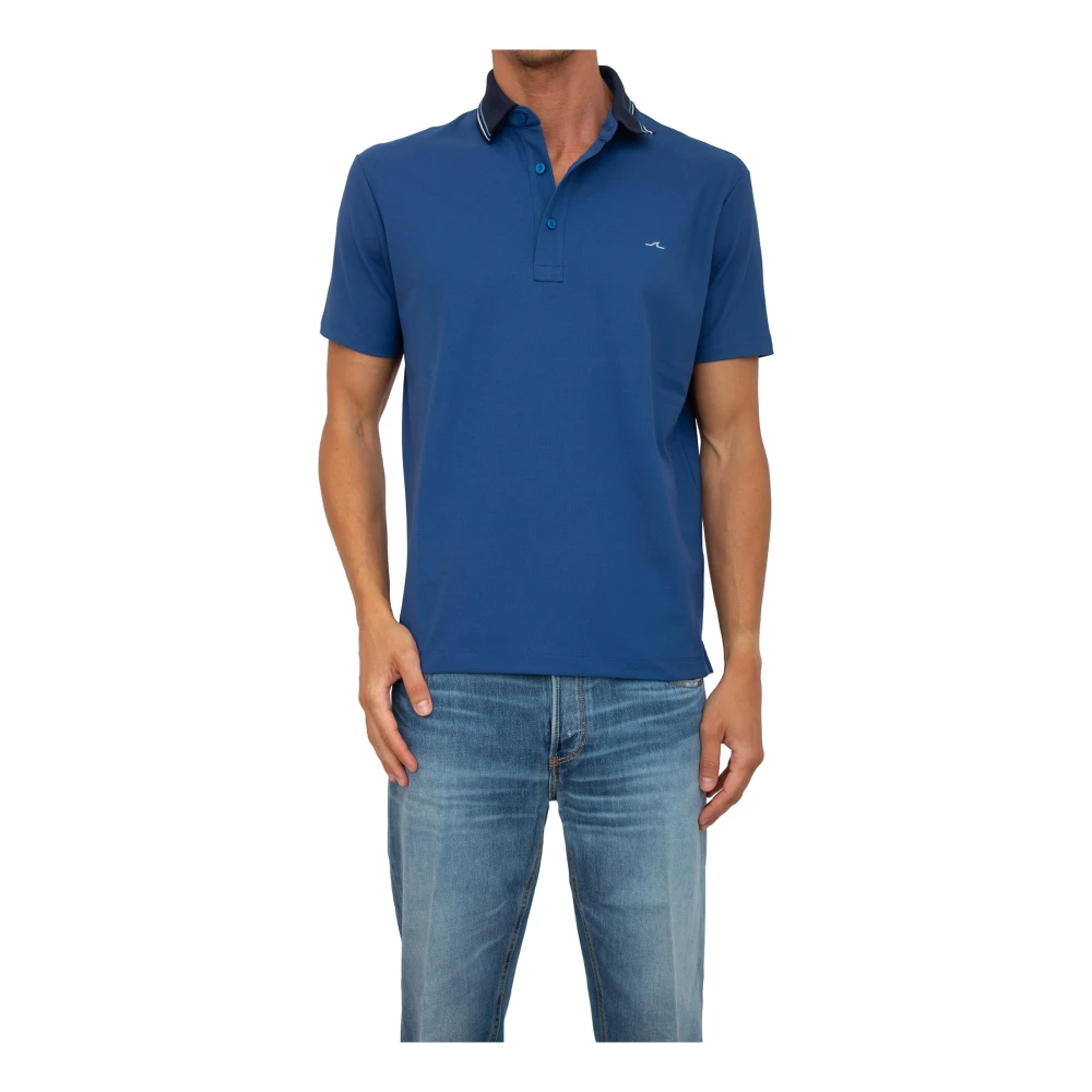 Paul & Shark Men's Blue Polo Shirts, L, Polyester Polo Shirt