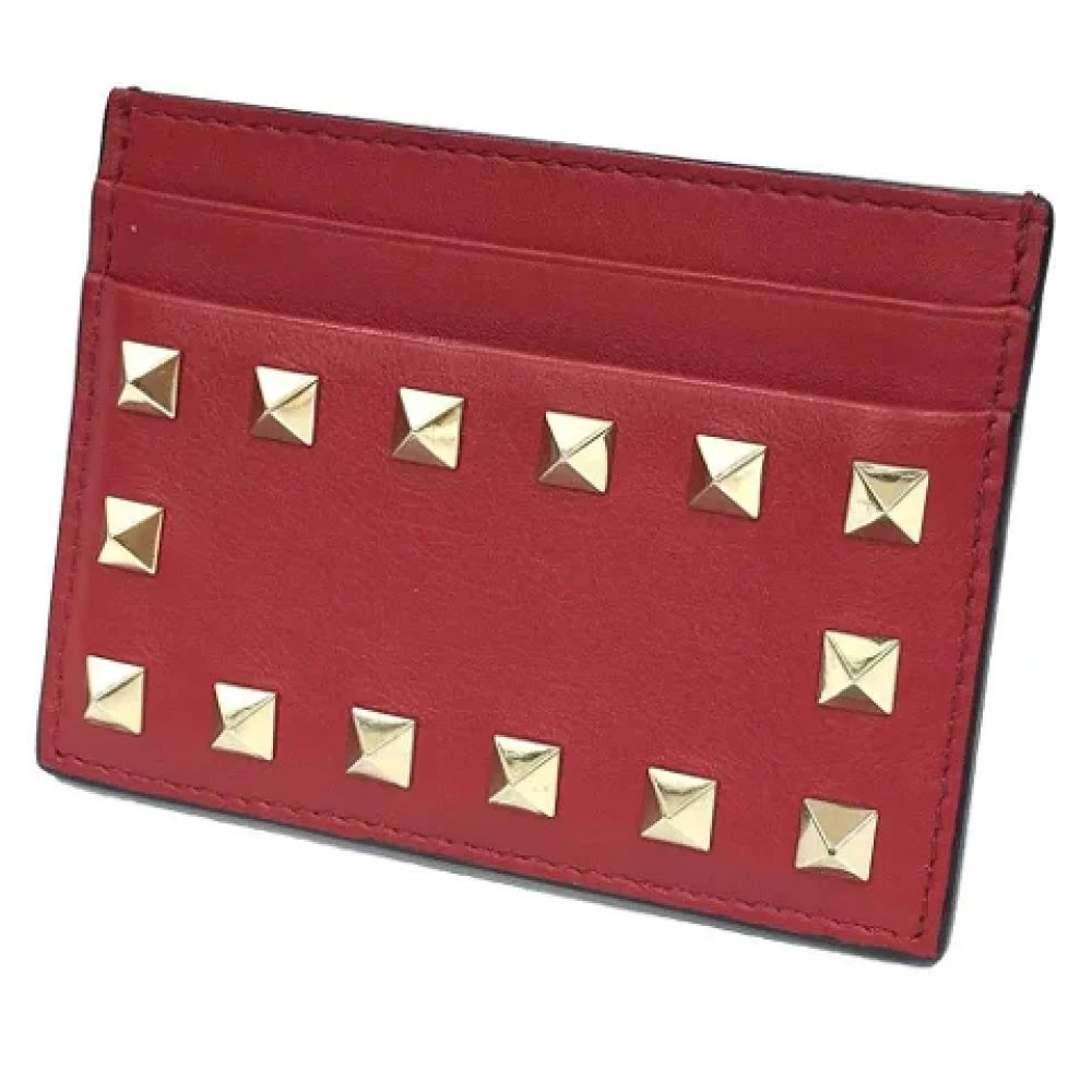 Valentino Vintage Pre-owned Leather wallets Red Dames