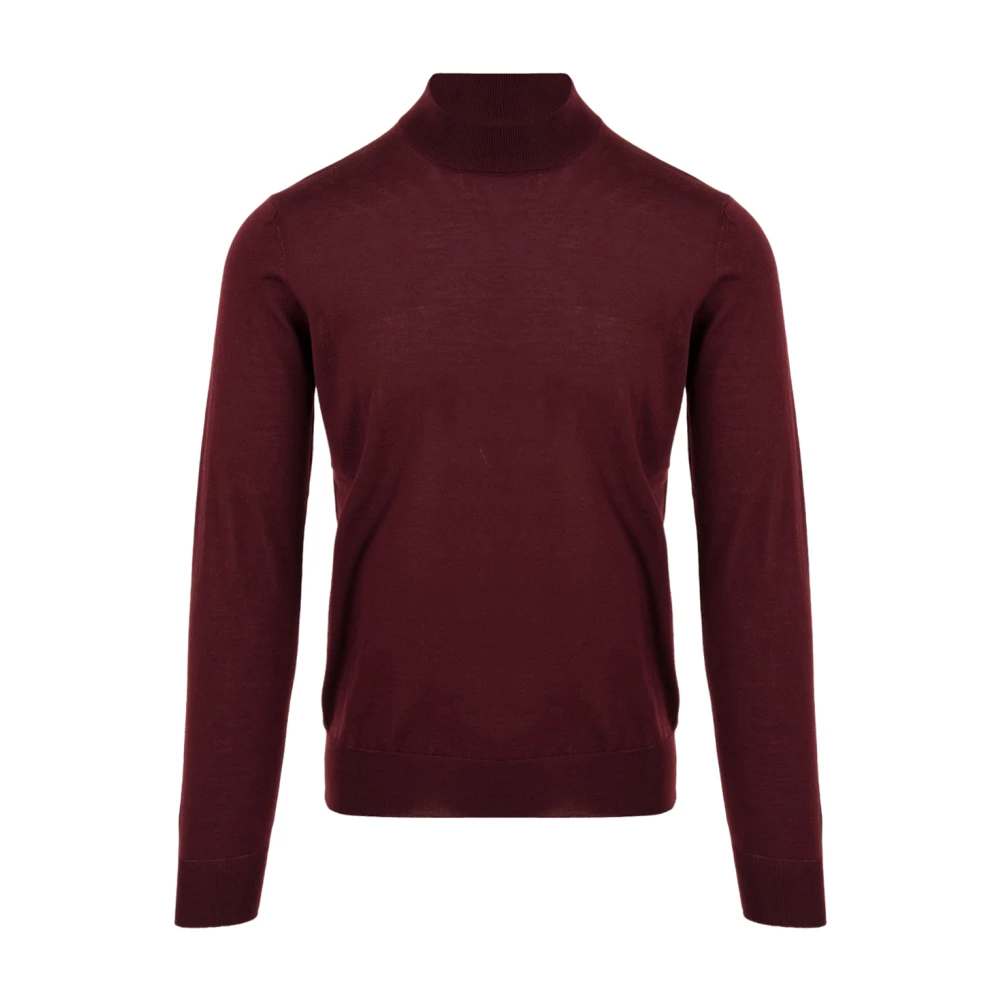 Filippo De Laurentiis Red Bordeaux Turtleneck For Men - Male - Turtlenecks - 3XL - Knitwear