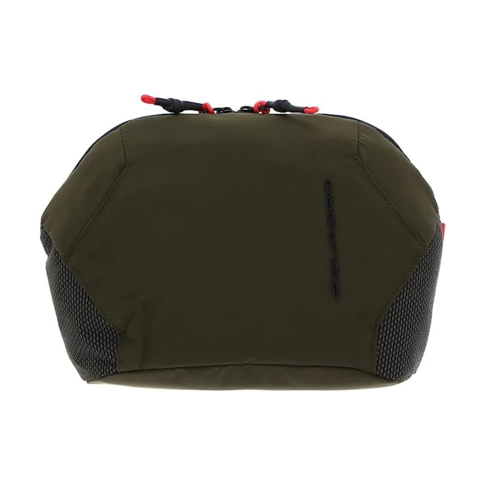 Piquadro Vrouw Groente Groene Leren Unisex Travel Necessaire