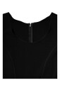 zwarte-sheath-midi-jurk-met-logodetails