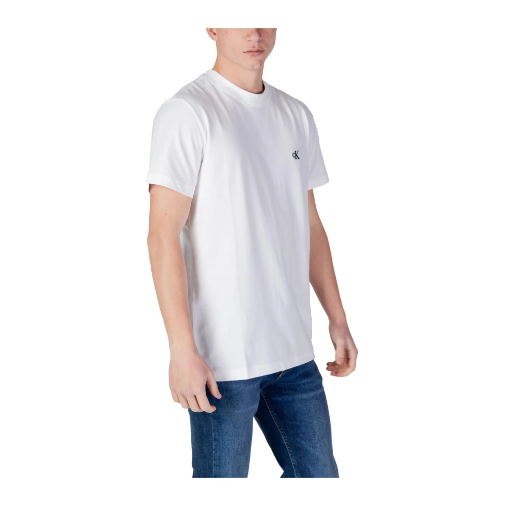 Calvin Klein Jeans Klassiek Katoenen Kortemouw Ondergoed White Heren