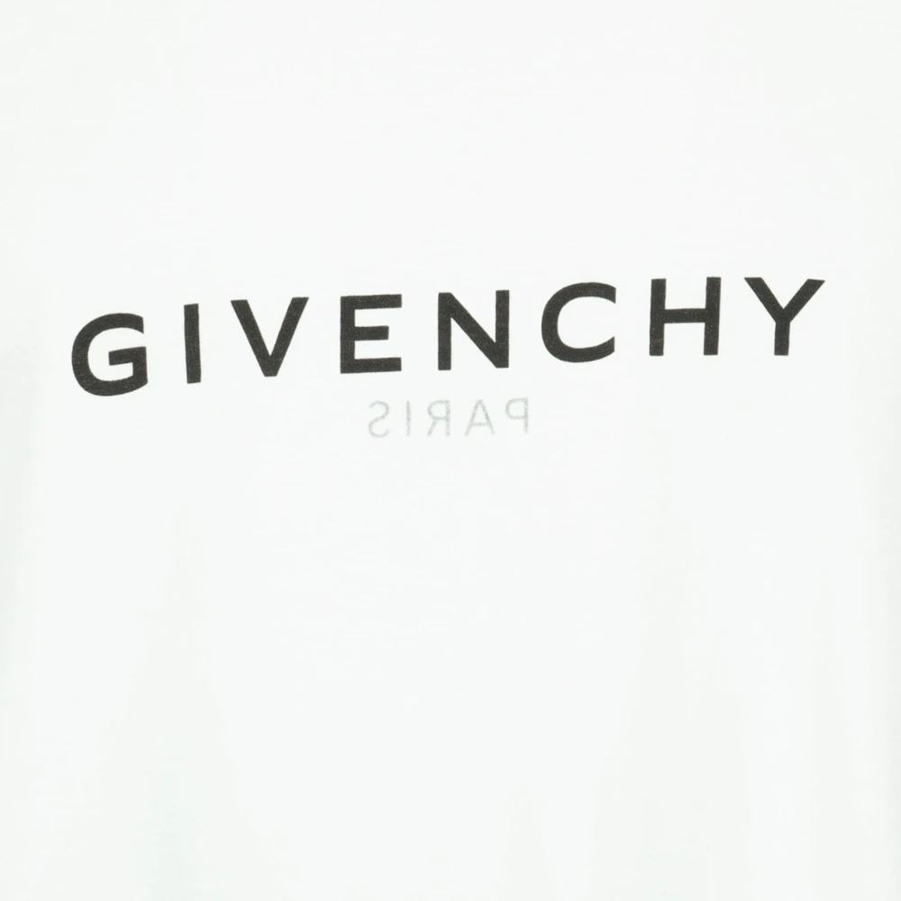 Givenchy T-shirt met logo-opdruk en ronde hals White Heren