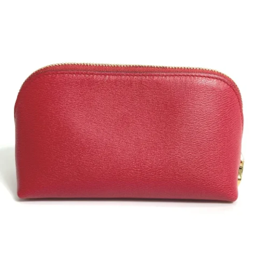 Loewe Pre-owned Leather pouches Red Dames