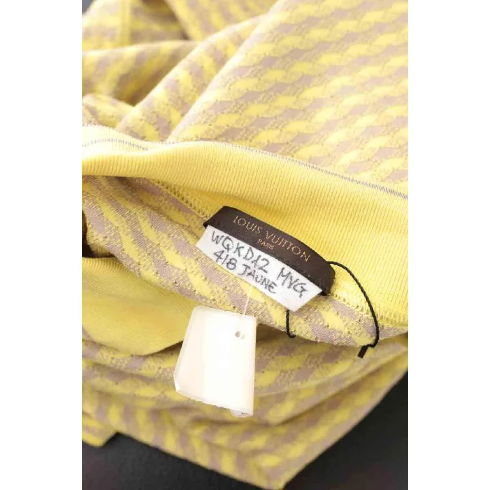 Louis Vuitton Vintage Pre-owned Cotton tops Yellow Dames