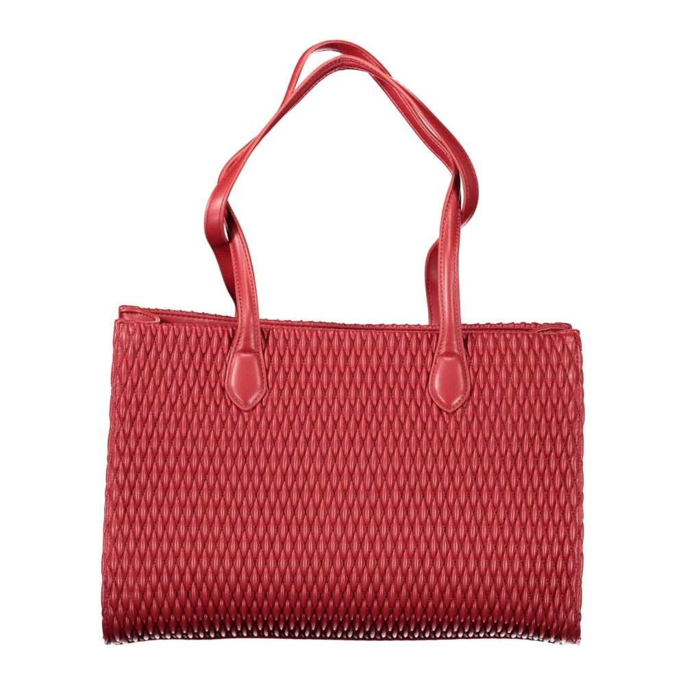 Valentino by Mario Valentino Rode Schoudertas met Binnenzak Red Dames