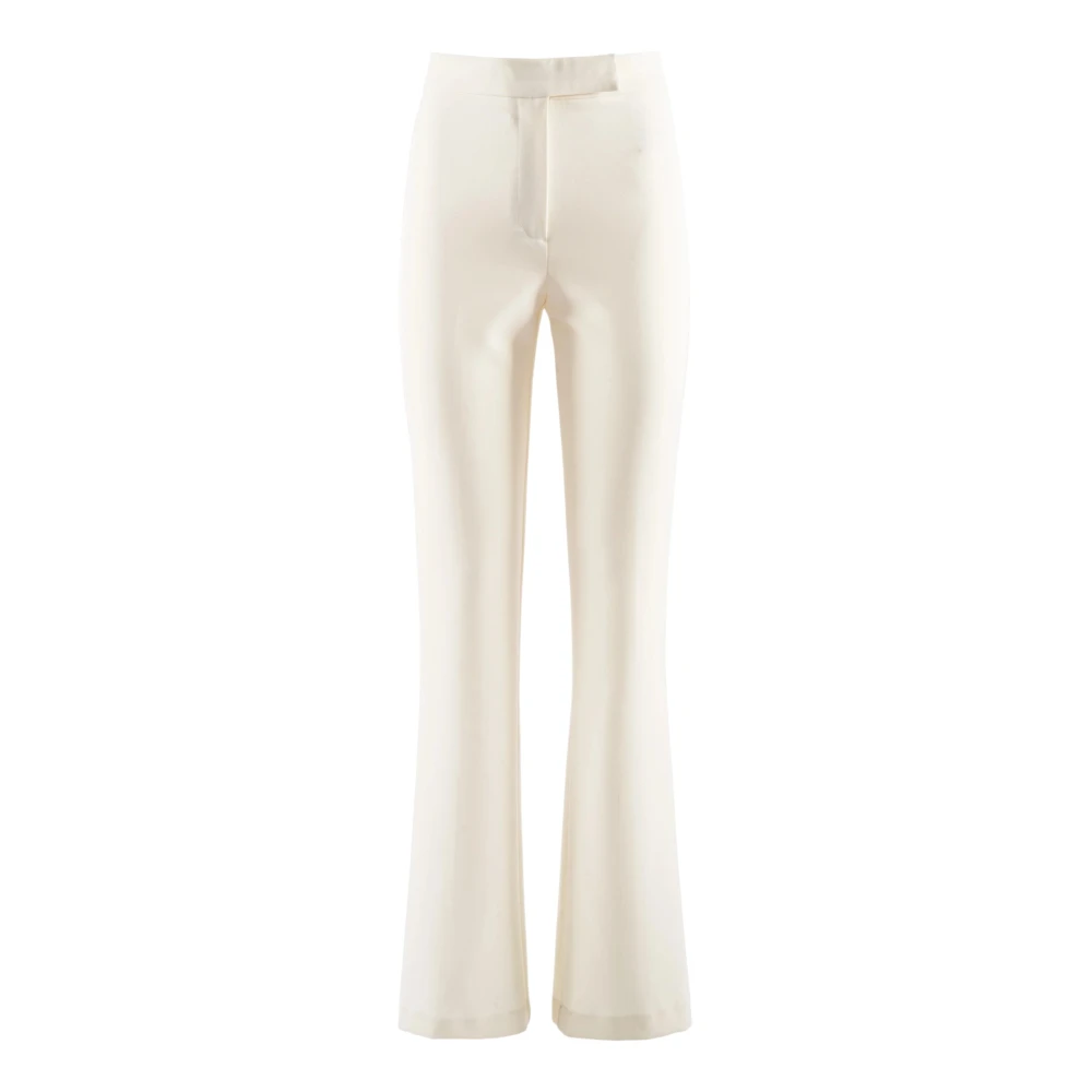 Nenette Women's Beige Wide Trousers, 3XL, Eolie Wide Trousers