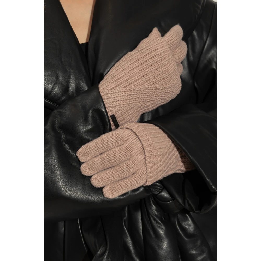AllSaints Handschoenen met logopatch Pink Dames