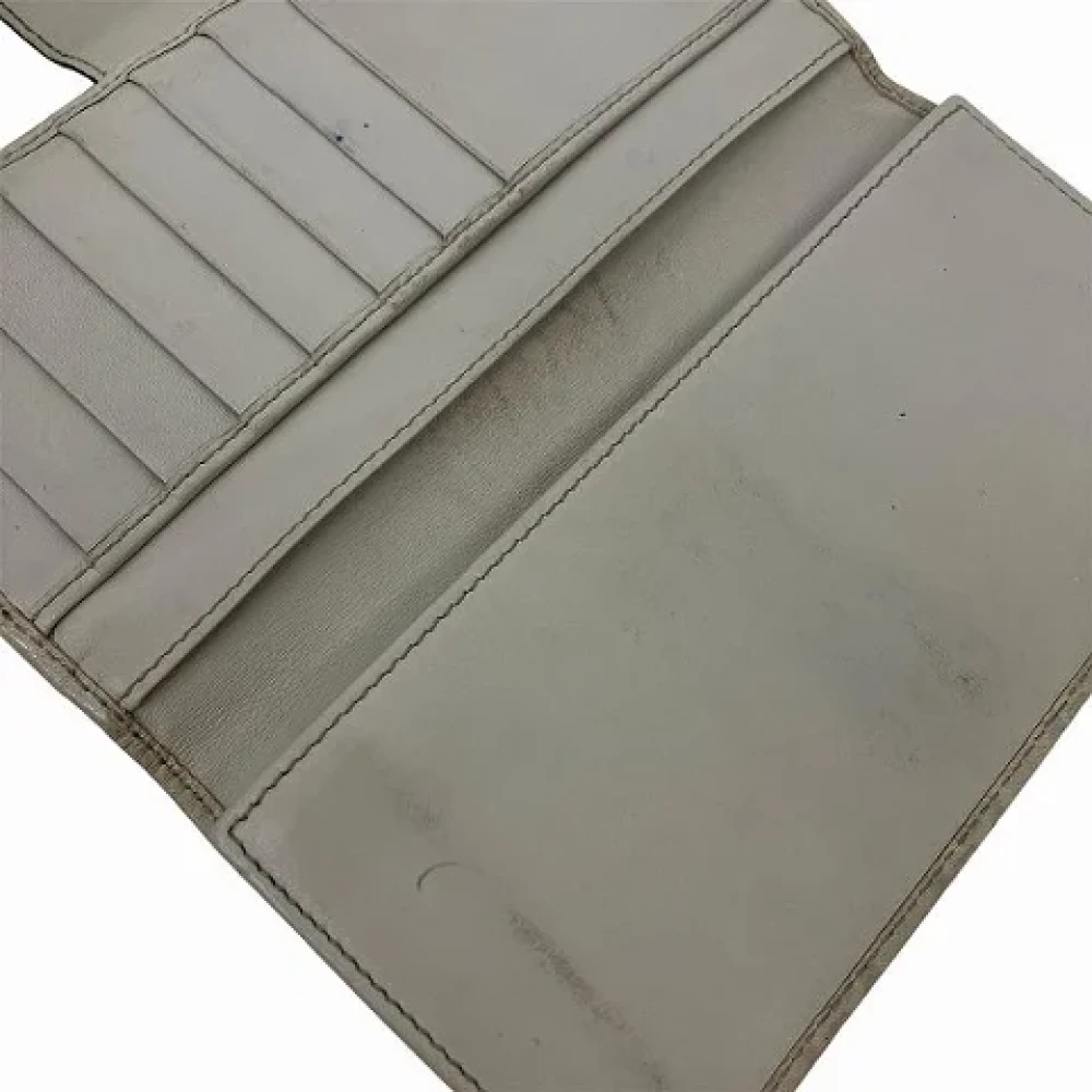 Gucci Vintage Pre-owned Leather wallets Beige Dames