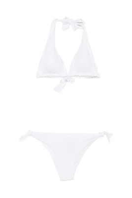 Ring-Detail Triangle Bikini Top