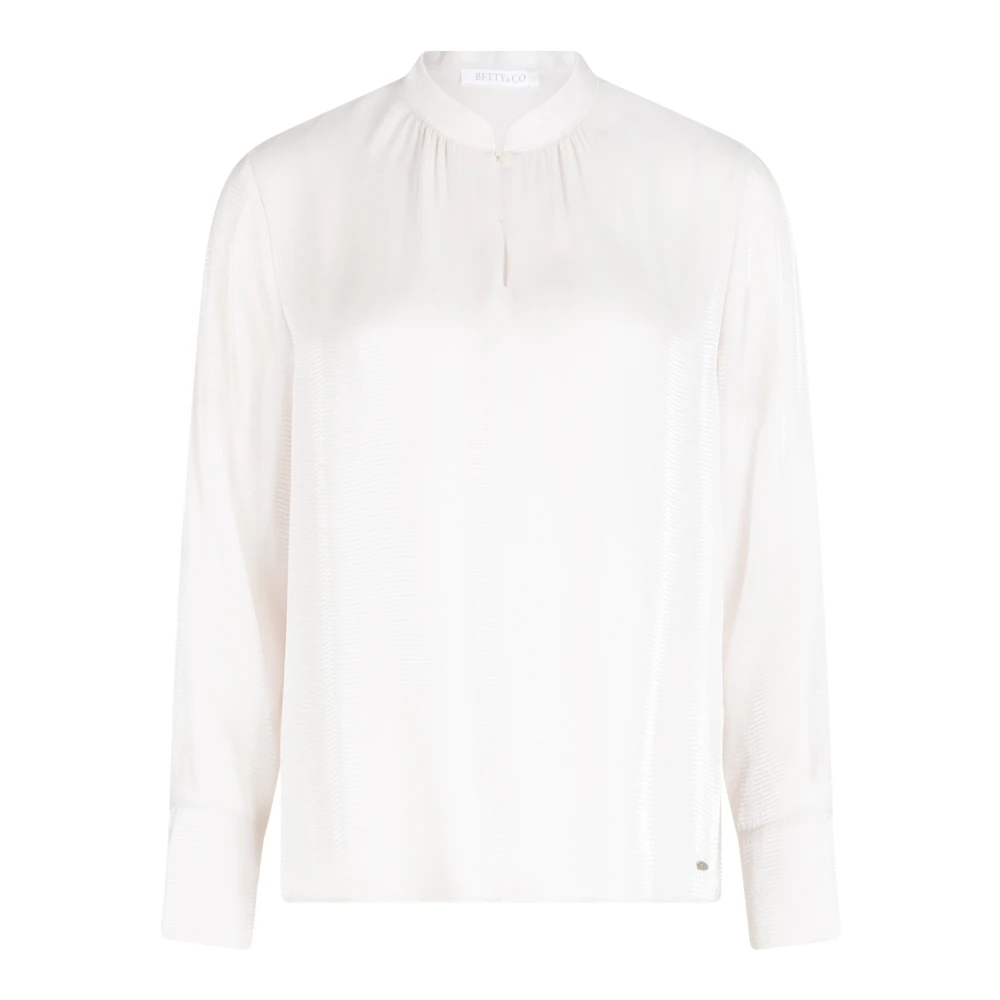 Betty & Co Blouse met plooien White Dames