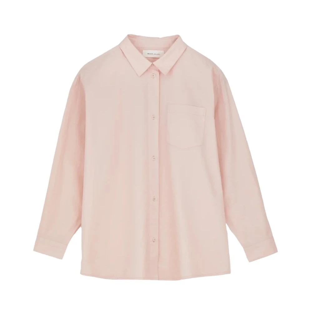 Skall Studio Biologisch Katoenen Oversized Overhemd Pink Dames