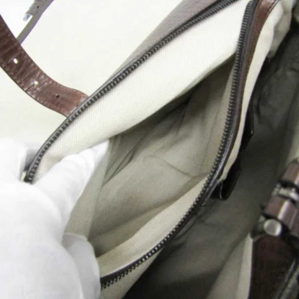 Dolce & Gabbana Pre-owned Canvas handbags Brown Dames