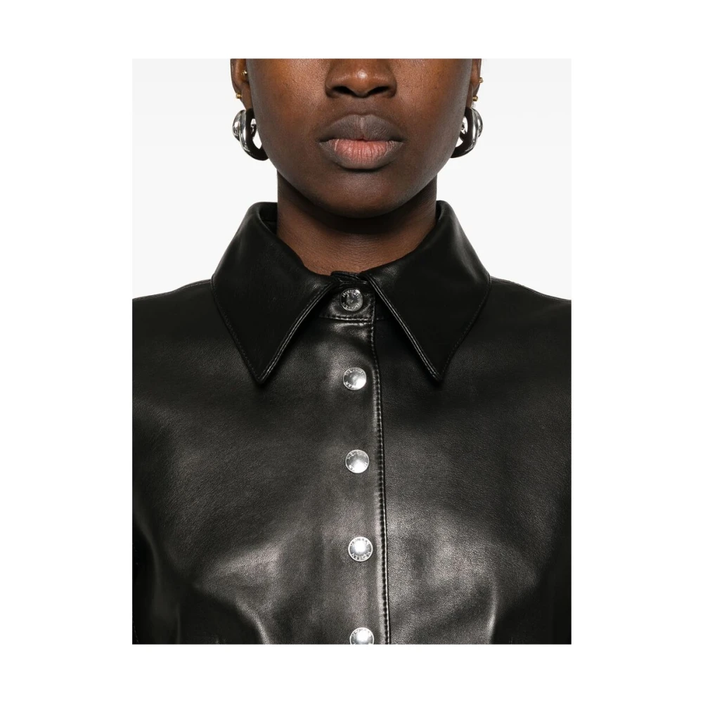 alexander mcqueen Zwarte Drukknop Shirt Good On You Black Dames