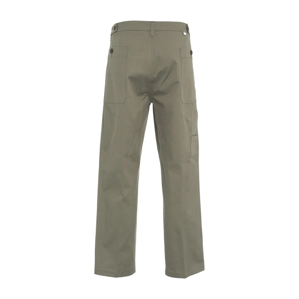 Paolo Pecora Groene Chino Broek Stijlvolle Zakken Green Heren