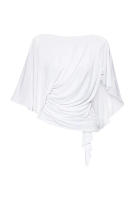 Asymmetrisk off-shoulder topp