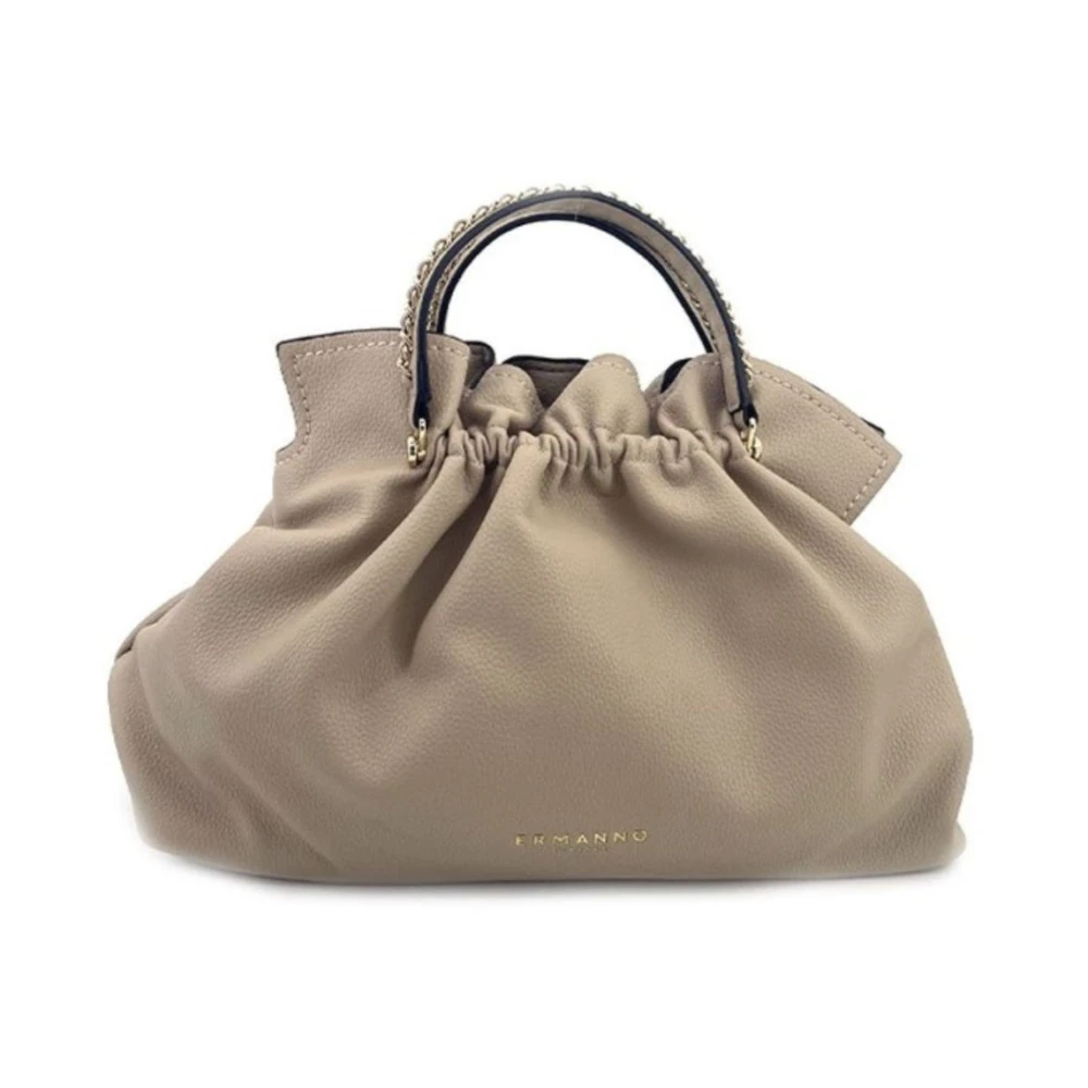 Ermanno Scervino Grote Tote Tas Octavia Beige Dames