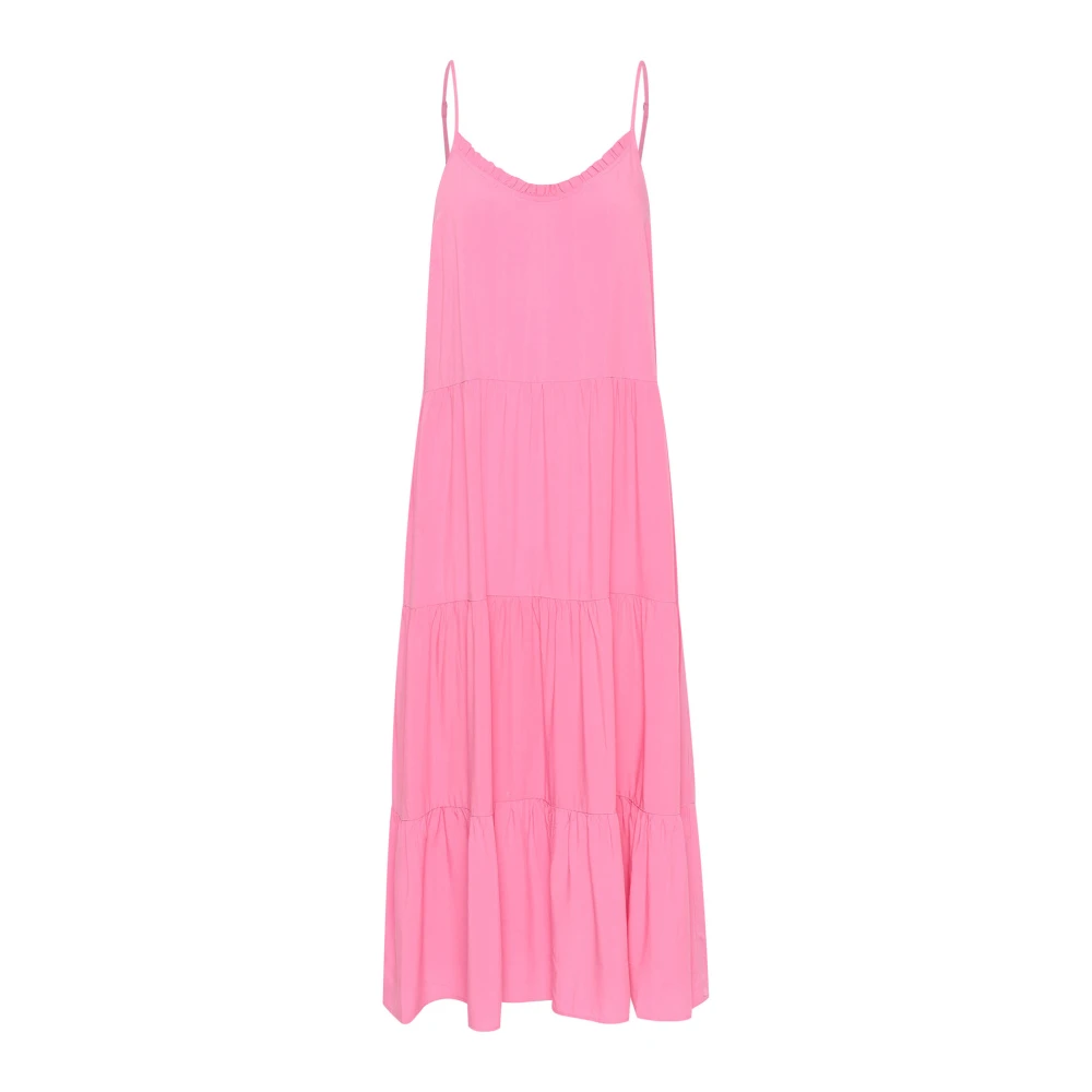 Saint Tropez Maxi Strap Jurk Pink Cosmos Pink Dames