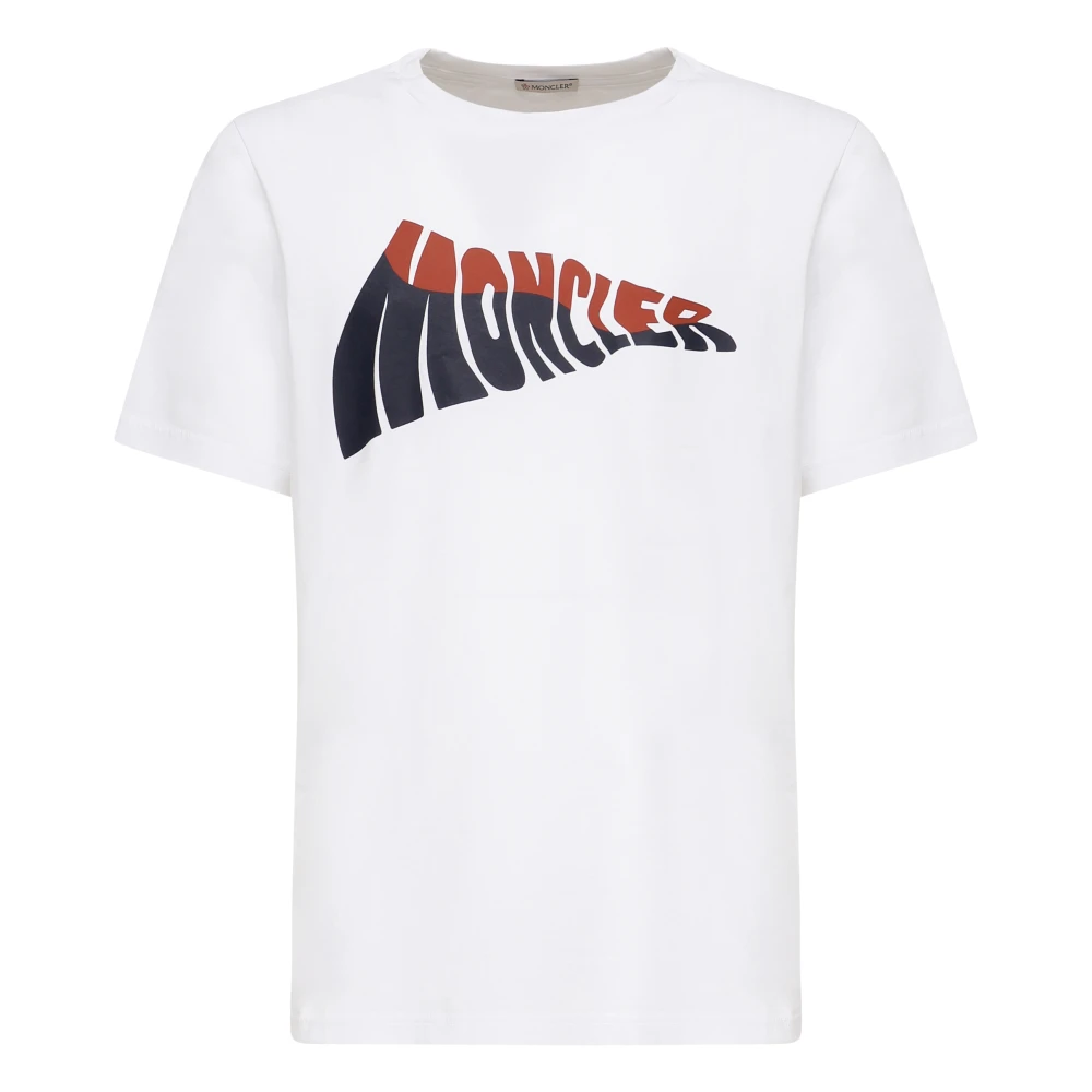 Moncler - Tops > T-Shirts - White - Moncler - Modalova