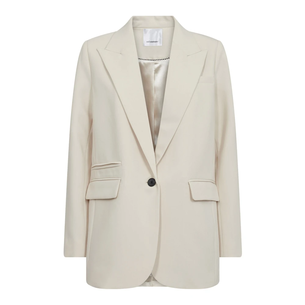 Co'couture Beige Volacc Single Oversize Blazer - Female - Blazers - S - Jackets