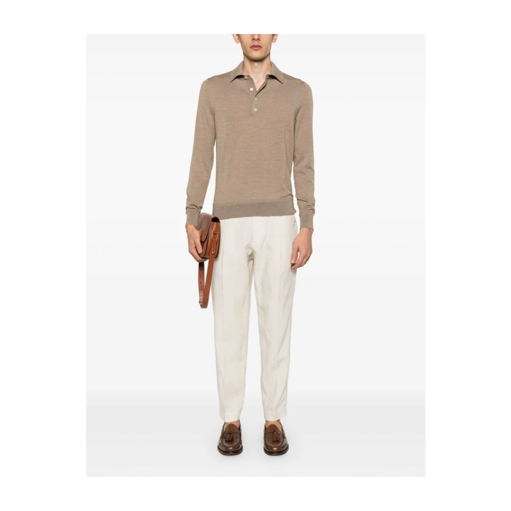 Tom Ford Luxe Beige T-shirt en Polo Beige Heren