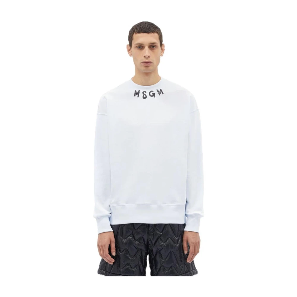 Msgm Stijlvolle Sweatshirts en Hoodies White Heren
