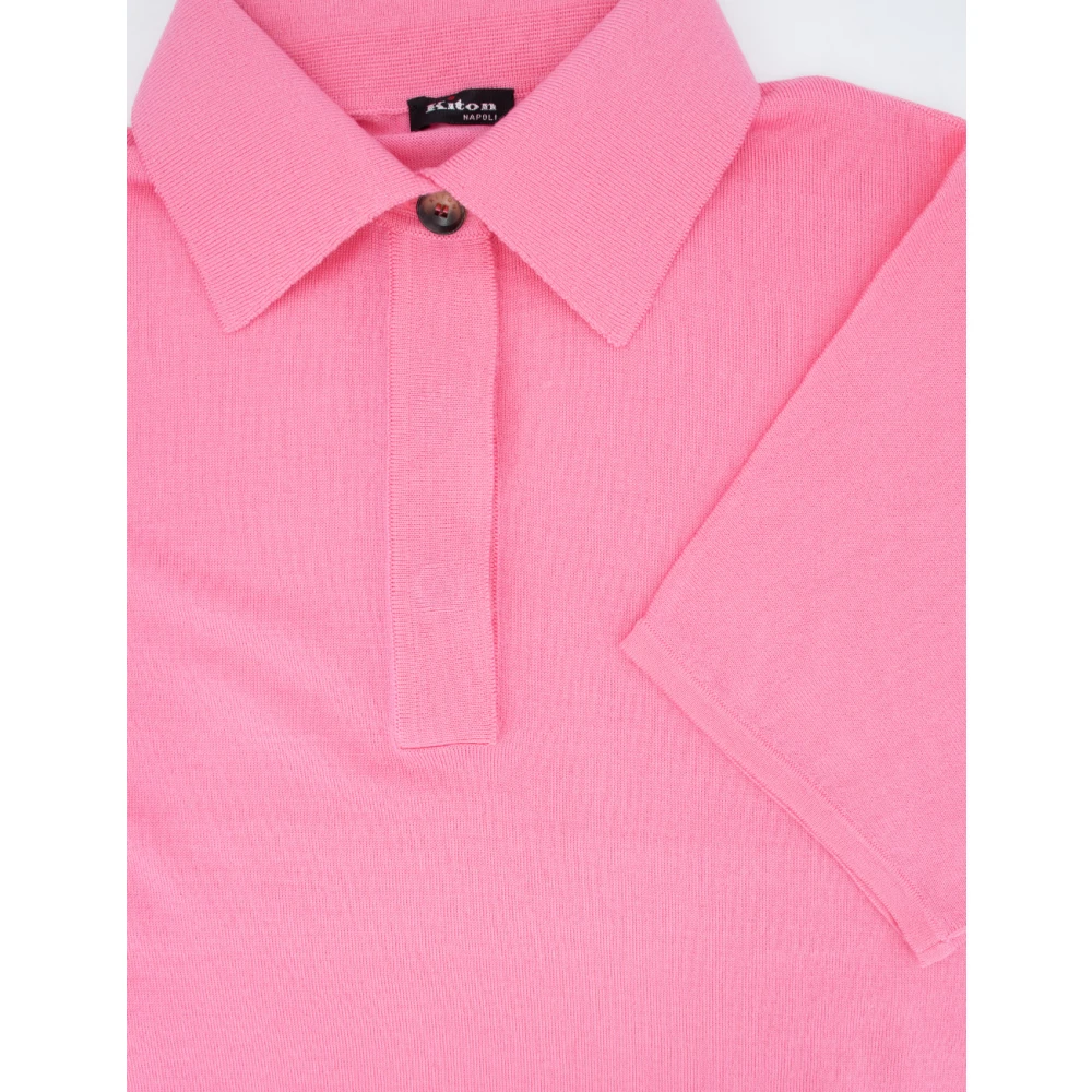 Kiton Polo Shirts Pink Dames