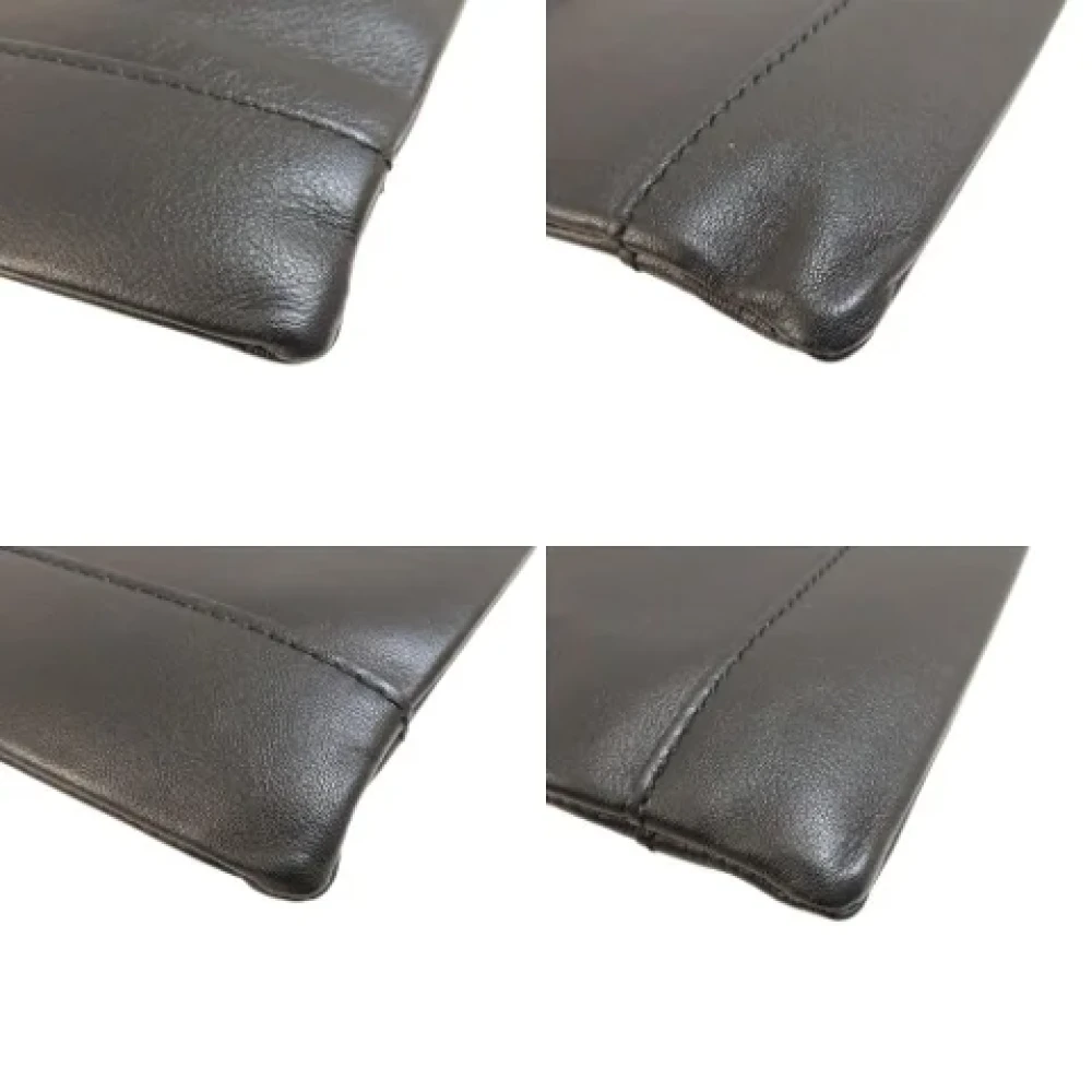Balenciaga Vintage Pre-owned Leather clutches Black Dames