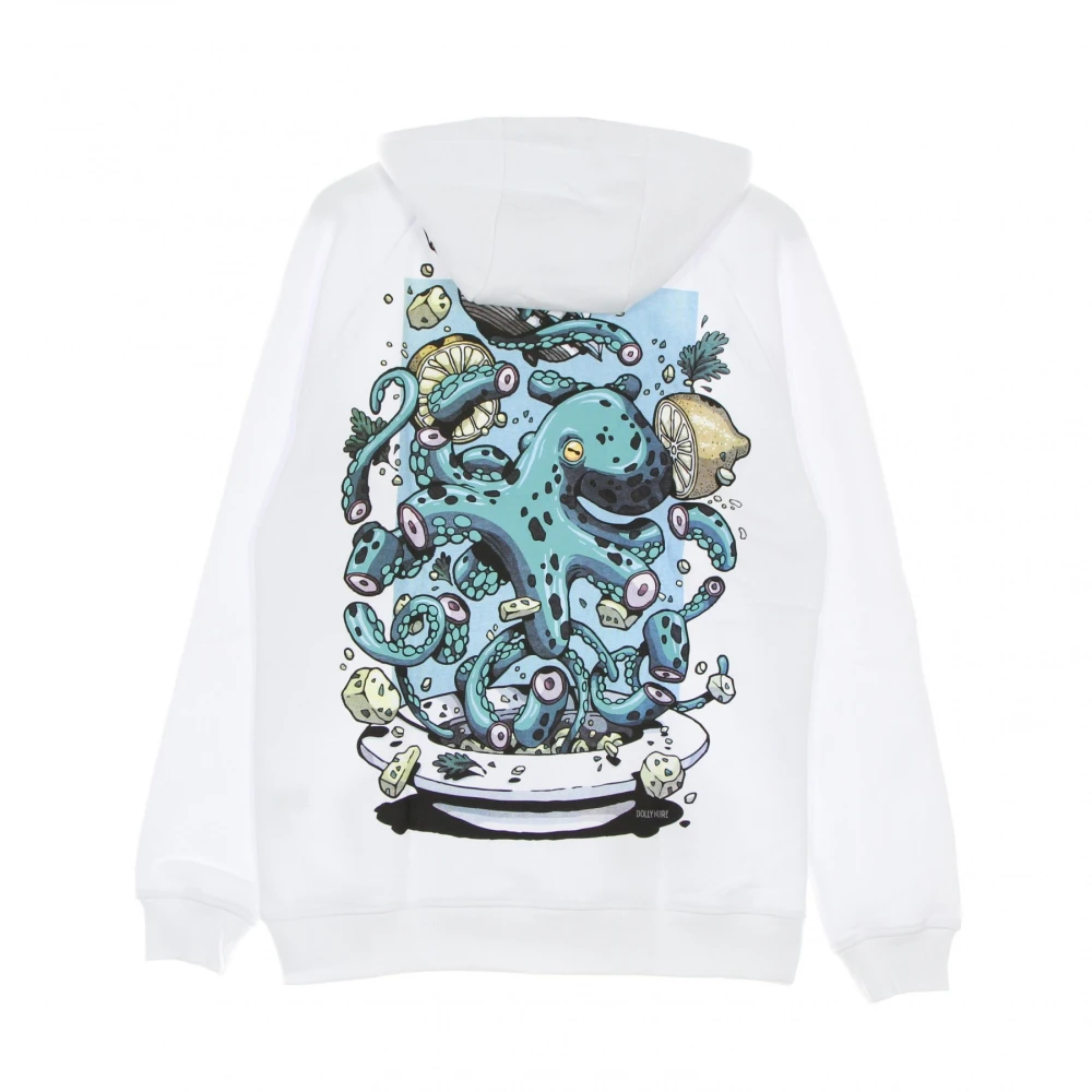 Dolly Noire Octopus Hoodie voor Mannen White Heren