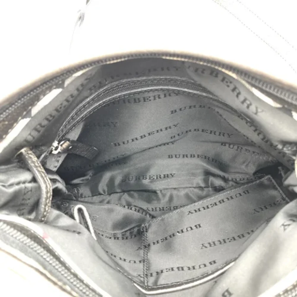 Burberry Vintage Pre-owned Leather shoulder-bags Black Dames