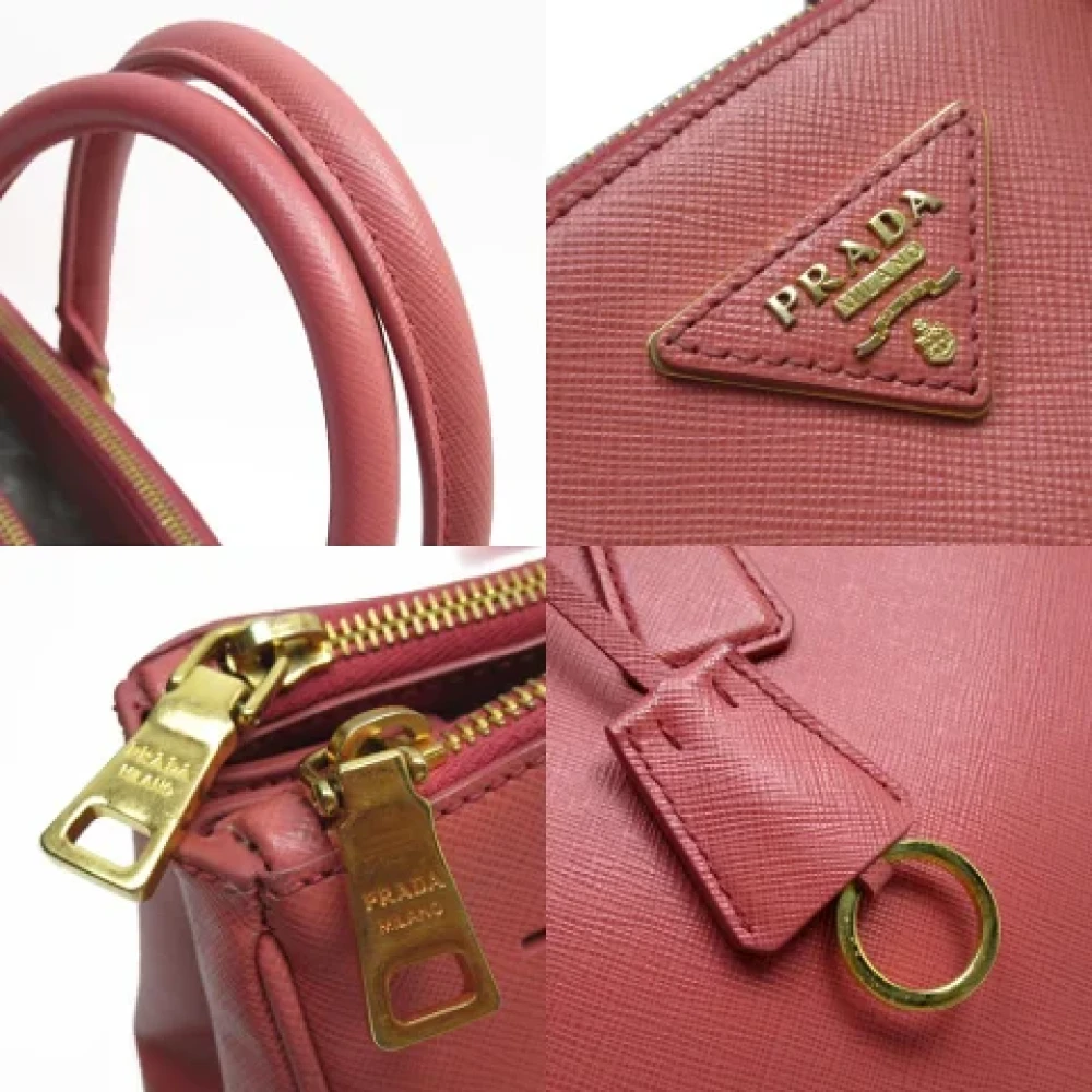 Prada Vintage Pre-owned Leather prada-bags Pink Dames