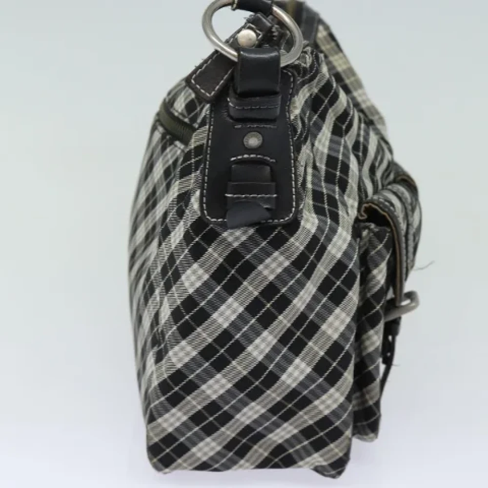 Burberry Vintage Pre-owned Canvas shoulder-bags Black Dames