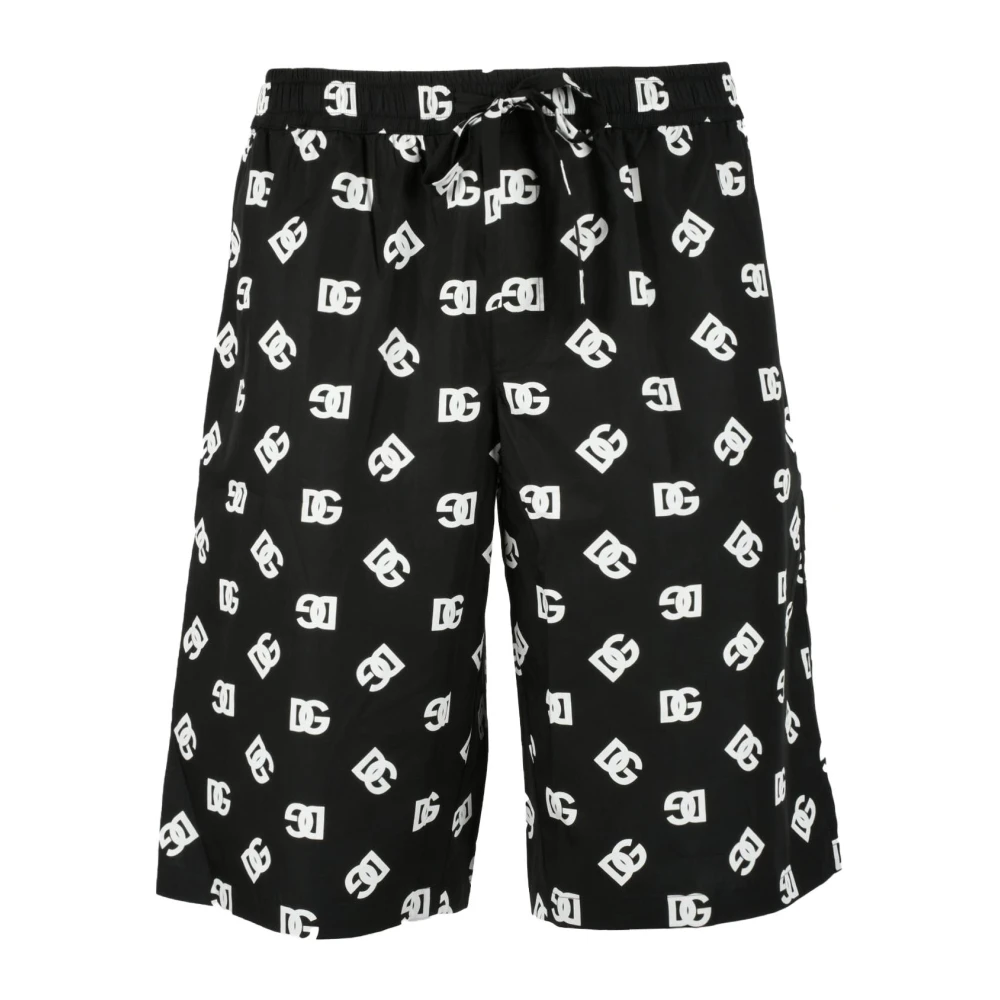 Dolce & Gabbana Katoenen Bermuda Shorts Black Heren
