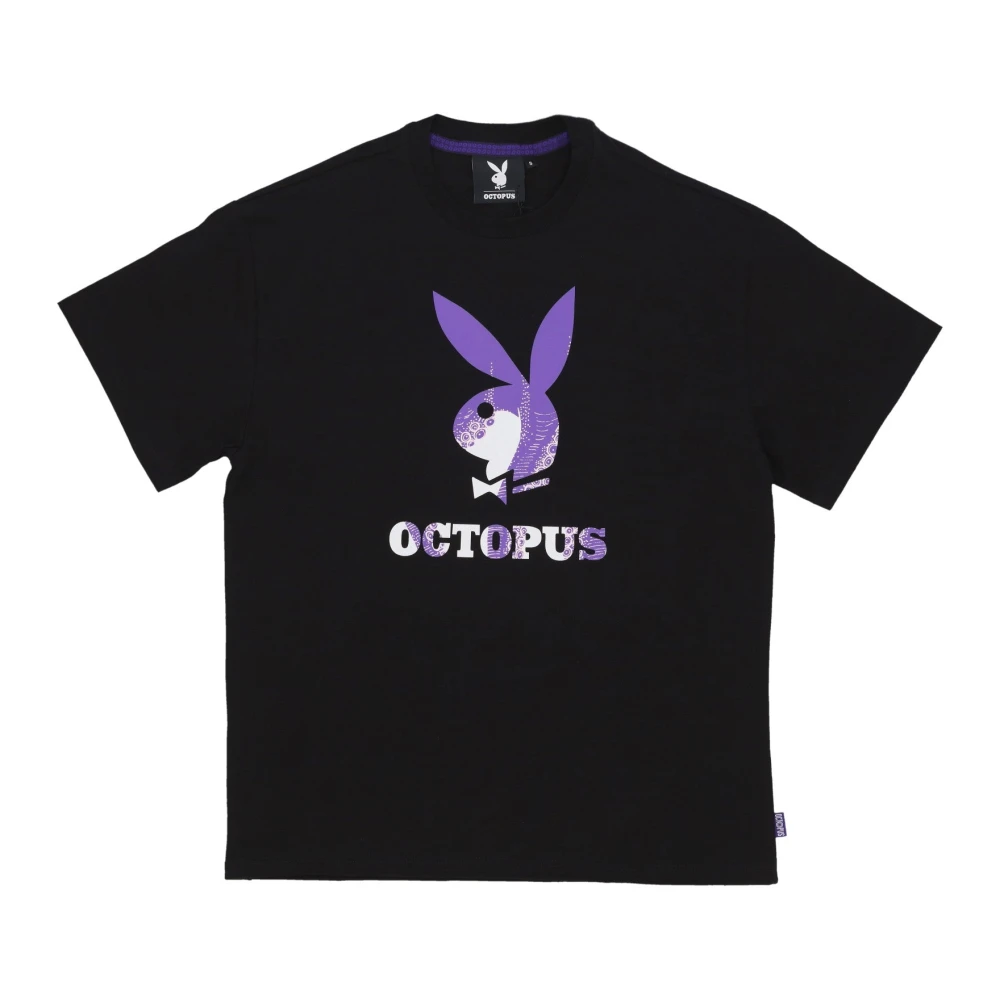 Octopus Playboy Logo Tee Zwart T-shirt Black Heren