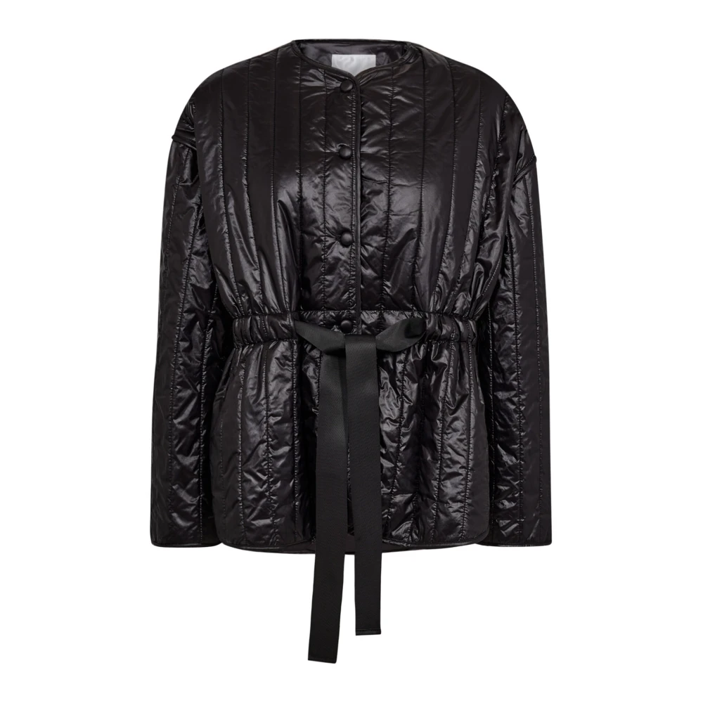 Co'Couture Quiltiecc Nylon Jas in Zwart Black Dames