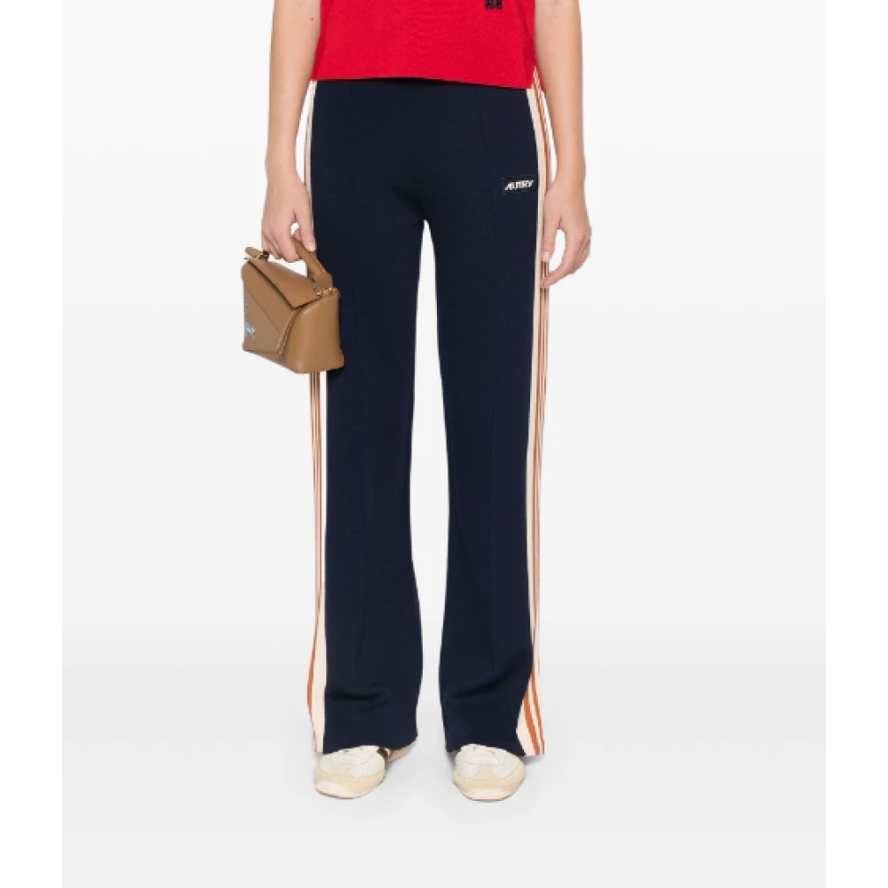 Autry Sportieve Blauwe Zijstreep Broek Blue Dames