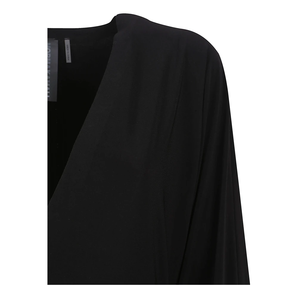 Norma Kamali Zwarte Top met Polyester en Spandex Black Dames