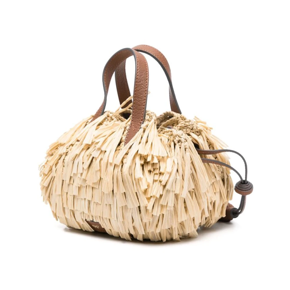 Anya Hindmarch Beige Trekkoord Handtas Brown Dames