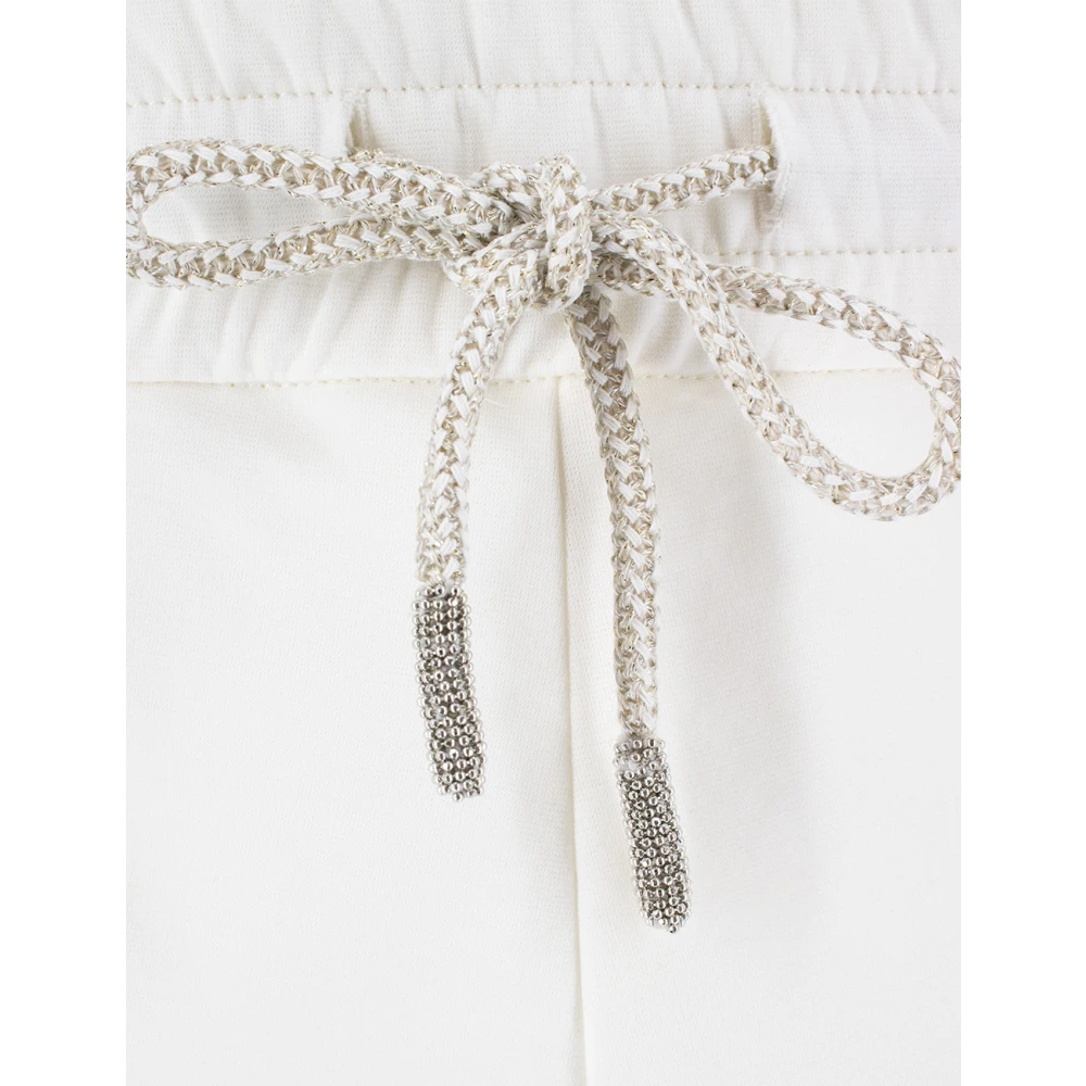 Panicale Joggerbroek met contrasterende zijprofielen Beige Dames